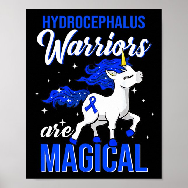 Roligt Unicorn för medvetandegörande Poster (Framsidan)