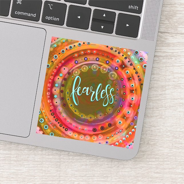 Roligt Unik inspirerande färglös färglös Klistermärken (Detalj)