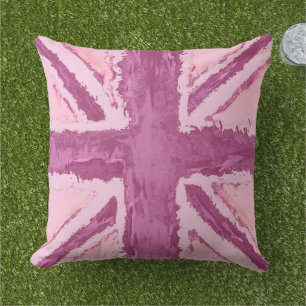 Roligt Union Jack Flagga Art av Heva Weva Kudde