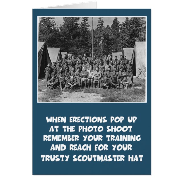 Roligt uppförande hälsningskort (Framsidan)