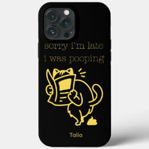 Roligt Ursäkta jag är sen jag bajsade Rolig Katt