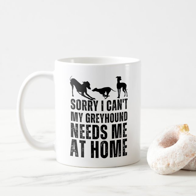 Roligt Ursäkta Jag Kan Inte Min Greyhound Behöver  Kaffemugg (Med munk)