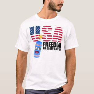 Roligt USA frihetsordstäv Tröja