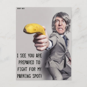 Roligt usel parkeringslapp vykort