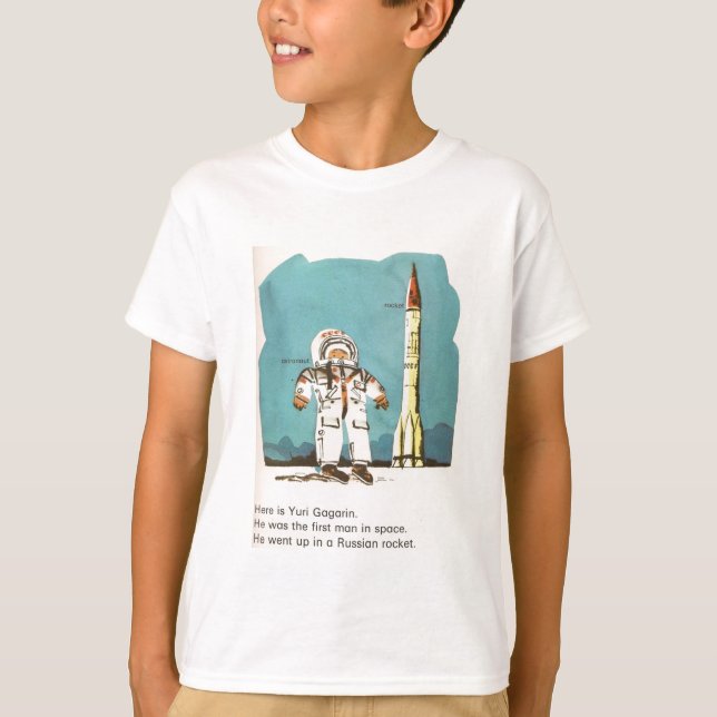 Roligt USSR Yuri Gagarin lurar T-tröja T-shirt (Framsida)