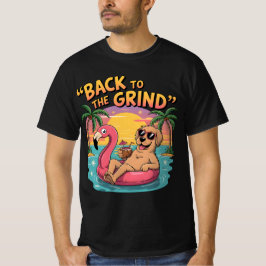 Roligt Vacation Hund Coola Golden Retriever Beach T Shirt