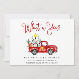 Roligt Vad Ett År Jul Företag Julkort