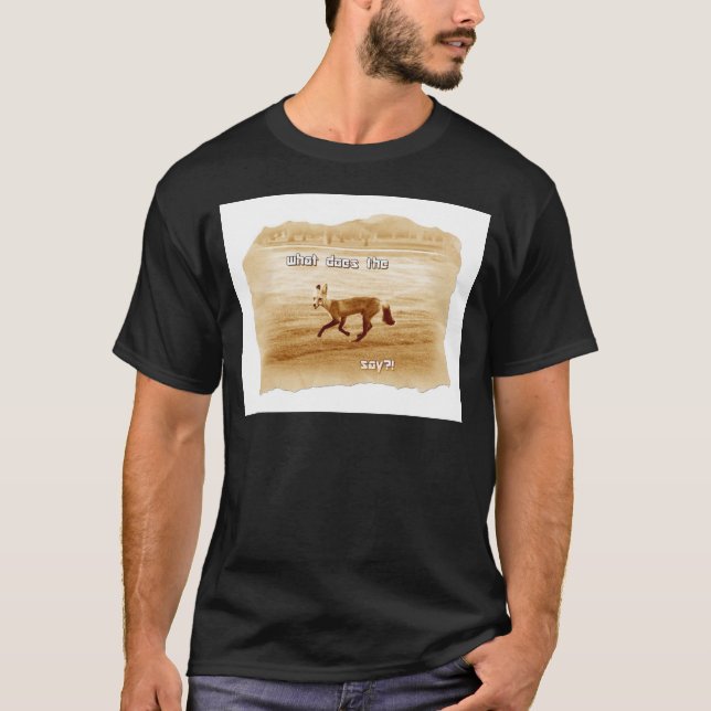 roligt vad säger räven t-shirt (Framsida)