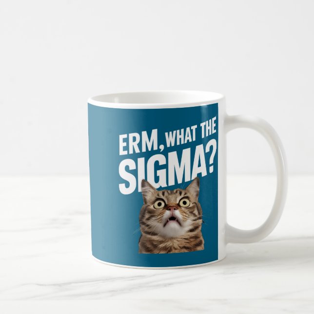 Roligt Vad Sigma_ Ironiskt Meme Brainrot Citat  Kaffemugg (Höger)