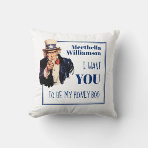 Roligt Valentine... JAG VILL ATT DU HONEY BOO Par Kudde
