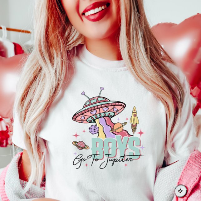 Roligt Valentine Shirt, Boys Go to Jupiter T Shirt (Skapare uppladdad)