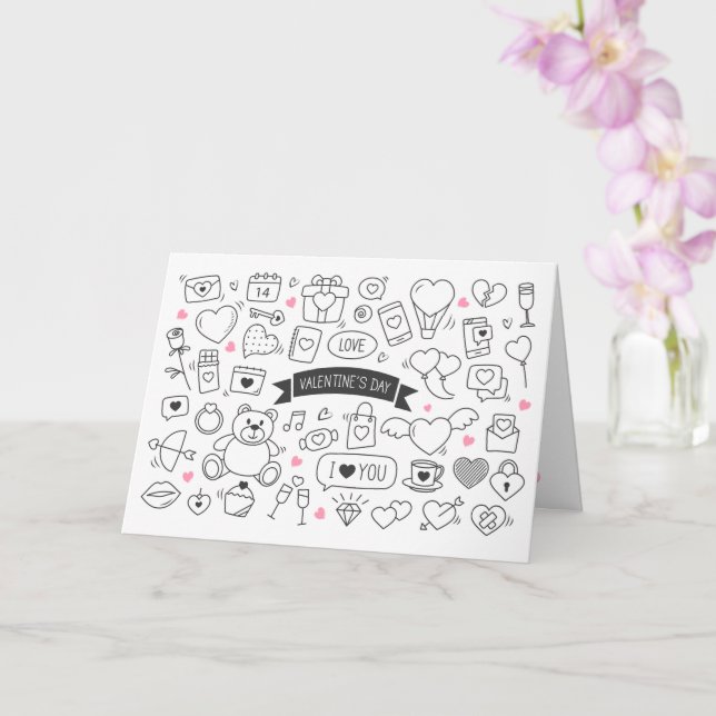 Roligt valentinskort för Valentine Kort (Orkide)