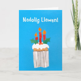 Roligt Väljer julklapp med ljus Helgkort