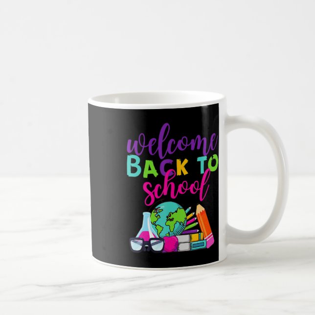 Roligt Välkommen Back to school Kaffemugg (Höger)