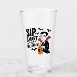 Roligt Vampyre-Thated Halloween Design Design Glaskopp