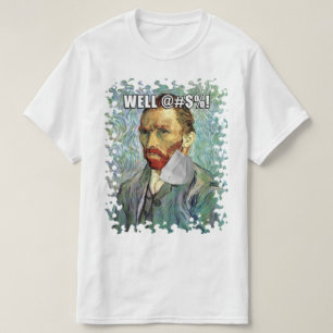 Roligt Van Gogh Självporträtt Med Hängande Mask T Shirt