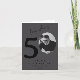Roligt Var Det Går 50 Stylish 50-årsdag Kort