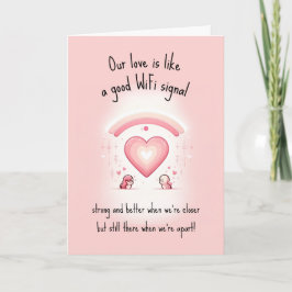 Roligt Vår kärlek är som | Avlägsen Alla hjärtans  Helgkort