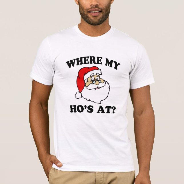 Roligt var mitt hos på julskjortan t shirt (Framsida)
