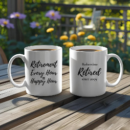 Roligt varje timme Glad timme Pensionärsgåva Kaffemugg