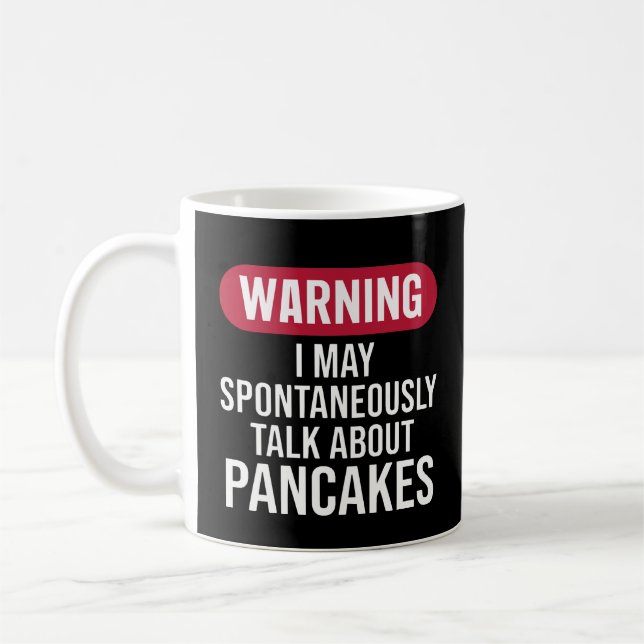 Roligt Varning Jag Kan Spontant Prata Om Kaffemugg (Vänster)