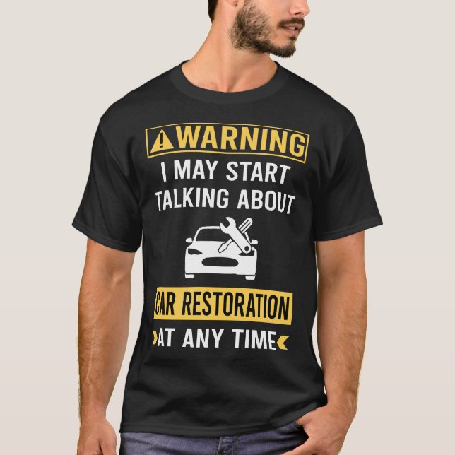 Roligt Varningsbilrestaurering T Shirt (Framsida)