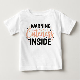 Roligt varningshumor för söta bebisar t shirt