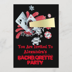 Roligt Vegas poker casino chip bachelorette Inbjudningar