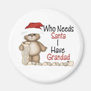 Roligt vem behöver den Santa grandaden Magnet