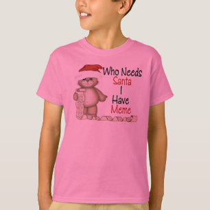 Roligt vem behöver Santa Meme T Shirt