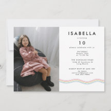 Roligt Vibrant Flower Photo Födelsedagsfest