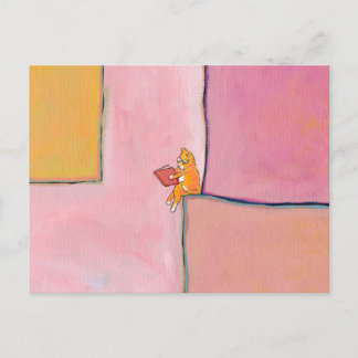 Roligt vid avläsning av kattkonst - Marmalade före Vykort