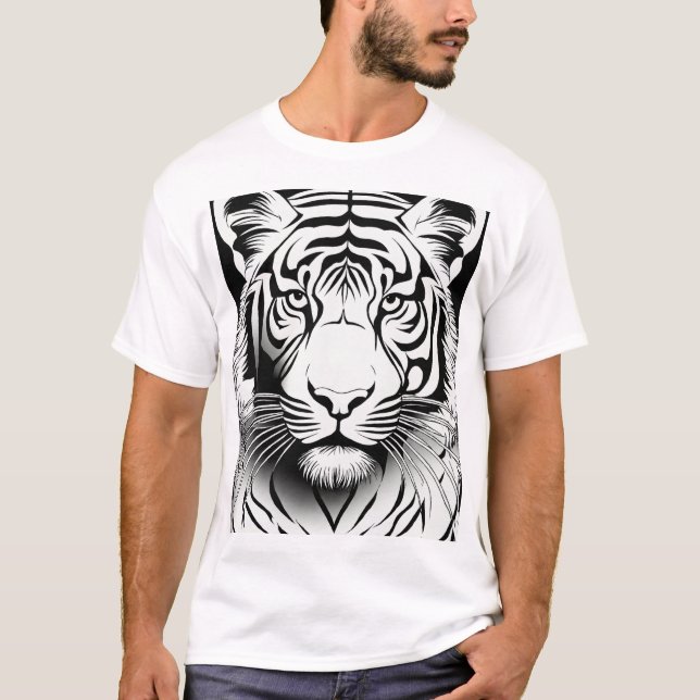 Roligt vid barns tigerfärgning T-Shirts (Framsida)