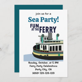 Roligt vid färjeterten Party Inbjudningar