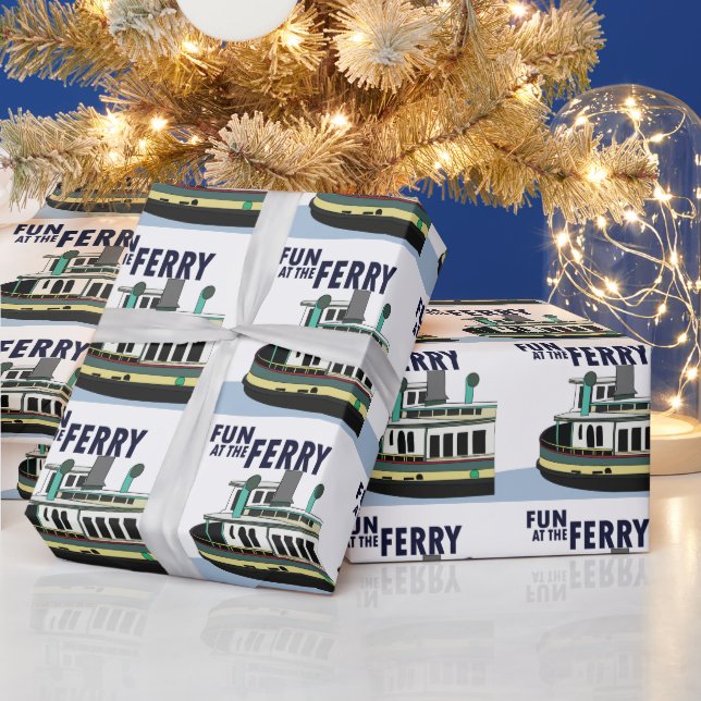 Roligt vid färjetransport på färjor presentpapper (Helgdagar)