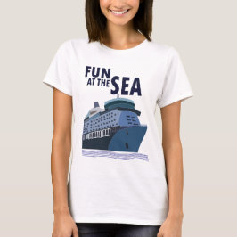 Roligt vid Frakten för kryssning i havet T Shirt