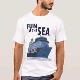 Roligt vid Frakten för kryssning i havet T Shirt