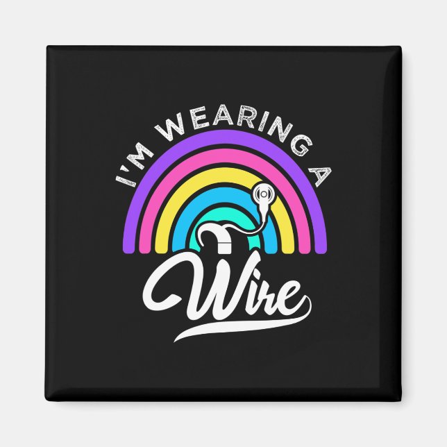 Roligt vid hörsel Försämrad medvetenhet om Dövet Magnet (Framsidan)