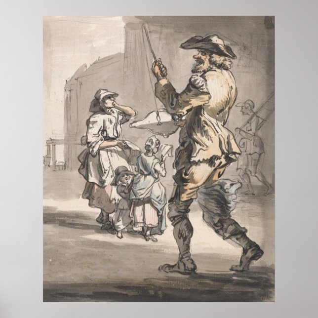 Roligt vid Roligt - Paul Sandby - c1759 Poster (Framsidan)
