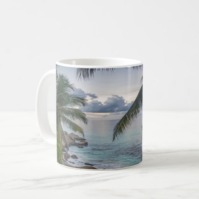 Roligt vid stranden kaffemugg (Framsida vänster)