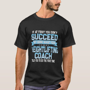 Roligt Viktning Lyftcoach Gift Funny Football Sayi T Shirt