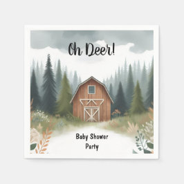 Roligt Vild Mor för att vara trädskog, babyskor Pappersservett