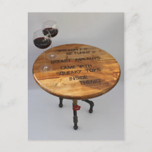 Roligt Vin och vykort för implantat!