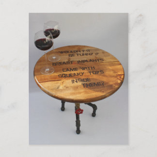 Roligt Vin och vykort för implantat!