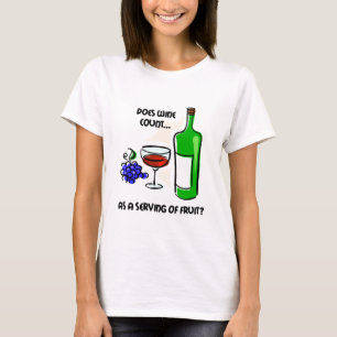 Roligt vinhumorordstäv t-shirt