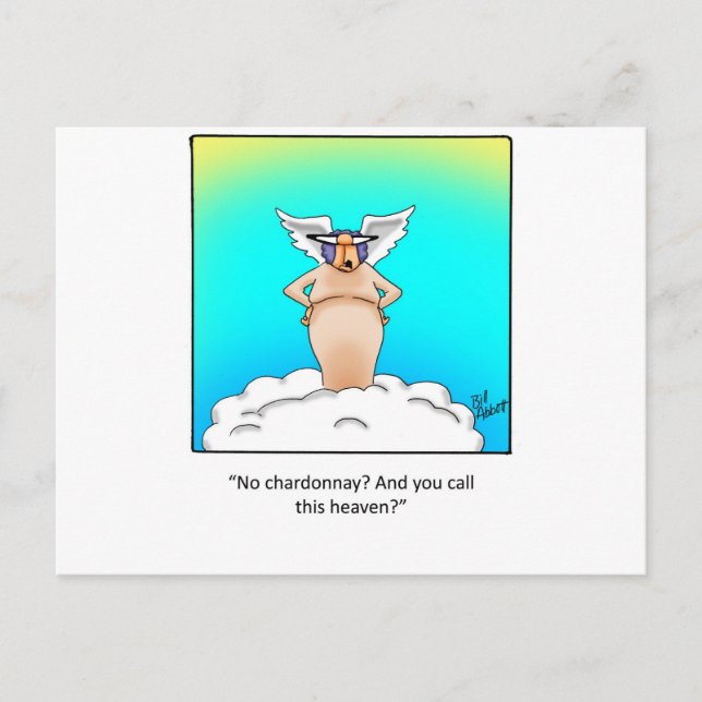 Roligt vinpresent! vykort (Framsida)