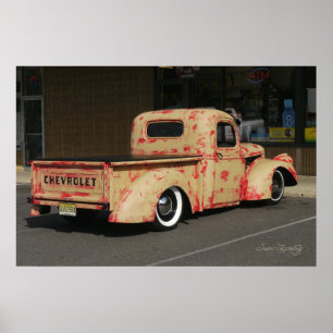 ROLIGT VINTAGE CHEVY LASTBIL POSTER
