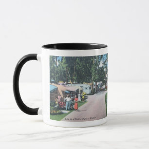 Roligt Vintage Florida Trailer Park Mugg