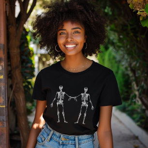 Roligt Vintage Skeleton T Shirt