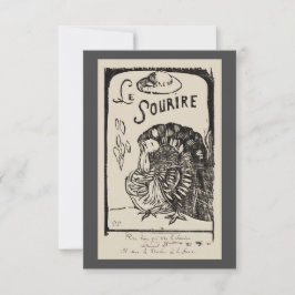Roligt Vintage Thanksgiving Turkiet Friendsgiving Inbjudningar
